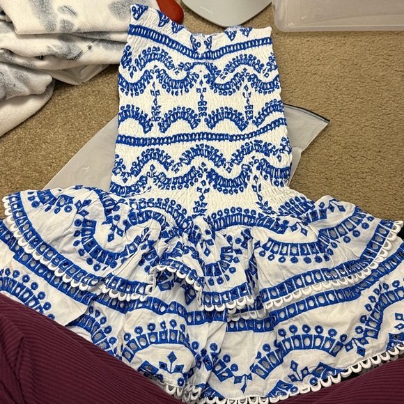 Commense Ripple Strapless Tiered Hem With Scalloped Detailing Dress - Picture 10 of 12